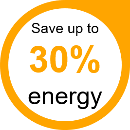 节省高达 30%25 的能源